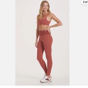 NWOT Vuori Lux Rib Studio Legging IN Cinnamon Heather XL